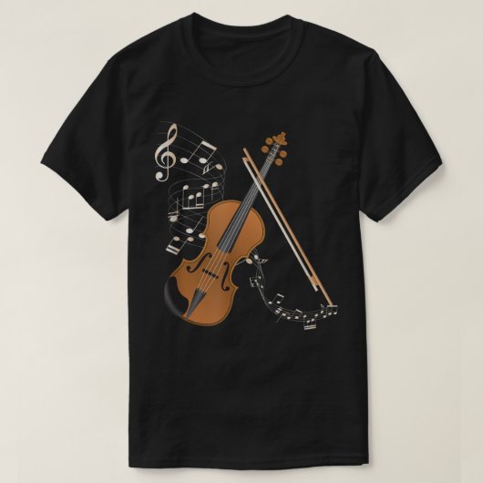 Orchestra Violin Player Gift Musical Instrument Vi T-shirt (Design voorkant)