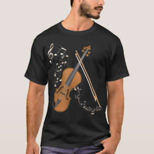 Orchestra Violin Player Gift Musical Instrument Vi T-shirt