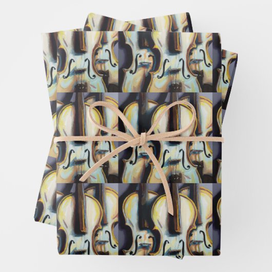 Orchestra Violins Violas Classical Music Pattern Inpakpapier Vel (In situ)