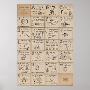 Orchestral Alphabet Poster