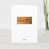 Orchestrale katten feestdagen kaart (Achterkant)