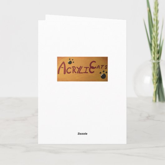 Orchestrale katten feestdagen kaart (Achterkant)