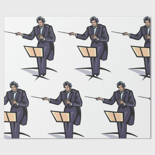 Orchestrator Conductor Cadeaupapier (Vlak)