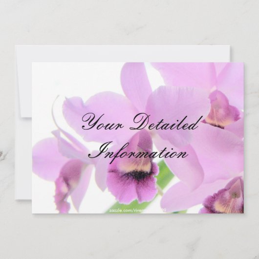 Orchid1 All-Occasion Invites/ Kaart (Achterkant)