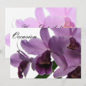Orchid1 All-Occasion Invites/ Kaart (Voorkant / Achterkant)