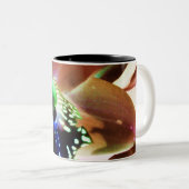 Orchid 12 tweekleurige koffiemok (Voorkant rechts)