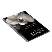 Orchid 1 Custom Memorial Funeral Book Notitieboek (Rechterzijde)