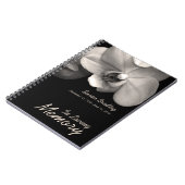 Orchid 1 Custom Memorial Funeral Book Notitieboek (Linkerzijde)