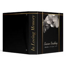 Orchid 1 Memorial Remembrance Books - gepersonalis