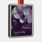 Orchid 2 Personalized Memorial Funeral Ornament (Rechts)