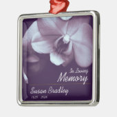 Orchid 2 Personalized Memorial Funeral Ornament (Links)