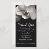 Orchid 2 Sympathie Hartelijk dank voor uw fotokaar Bedankkaart (Voorkant)