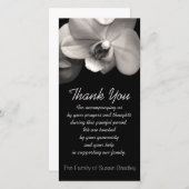 Orchid 2 Sympathie Hartelijk dank voor uw fotokaar Bedankkaart (Voorkant / Achterkant)