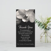 Orchid 2 Sympathie Hartelijk dank voor uw fotokaar Bedankkaart (Staand voorkant)