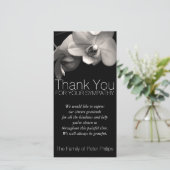 Orchid 2b Sympathie Hartelijk dank voor de fotokaa Bedankkaart (Staand voorkant)