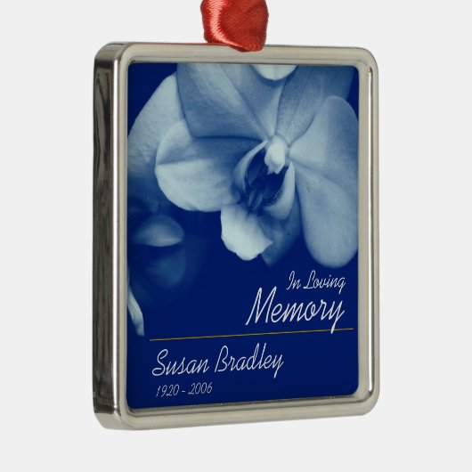 Orchid 6 Personalized Memorial Funeral Ornament (Rechts)