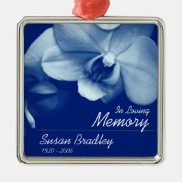 Orchid 6 Personalized Memorial Funeral Ornament