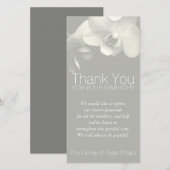 Orchid 6b Sympathie Hartelijk dank voor uw fotokaa Bedankkaart (Voorkant / Achterkant)