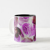 Orchid 9 tweekleurige koffiemok (Voorkant links)