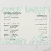 Orchid and Blauwgroen Bohemian Flowers Wedding Pro (Achterkant)