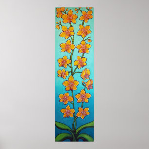 Orchid Azure Bliss van Lisa Lorenz Poster