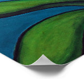 Orchid Azure Bliss van Lisa Lorenz Poster (Hoek)