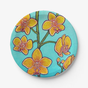 Orchid Azure II Paper-Borden Papieren Bordje