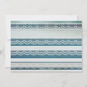 Orchid Beach Lace Rehearsal Dinner Invitation Kaart (Achterkant)