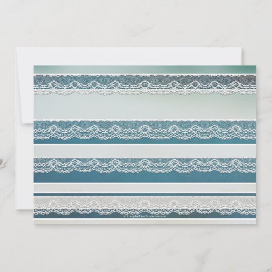 Orchid Beach Lace Rehearsal Dinner Invitation Kaart (Achterkant)