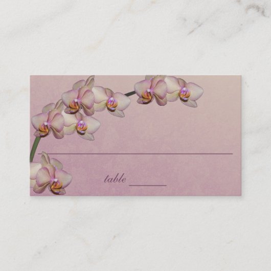 Orchid Beauty Paarse Place Card Plaatskaartje (Voorkant)