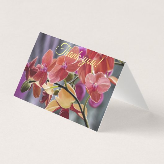 Orchid bedankpas kaart (Voorkant)