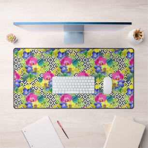 Orchid Begonia en Palm Leaves Bureaumat