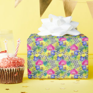 Orchid Begonia en Palm Leaves Cadeaupapier