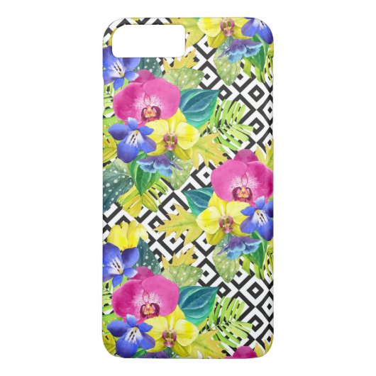Orchid Begonia en Palm Leaves Case-Mate iPhone Case (Achterkant)
