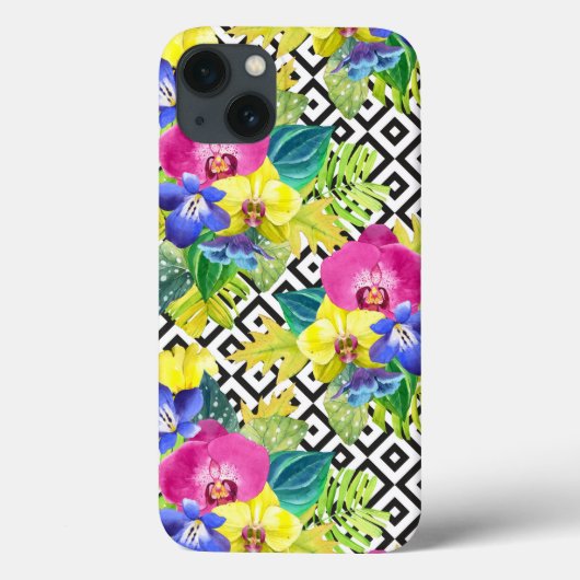 Orchid Begonia en Palm Leaves Case-Mate iPhone Case (Achterkant)