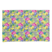 Orchid Begonia en Palm Leaves Kussensloop (Voorkant-Rechts)