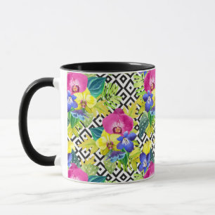 Orchid Begonia en Palm Leaves Mok