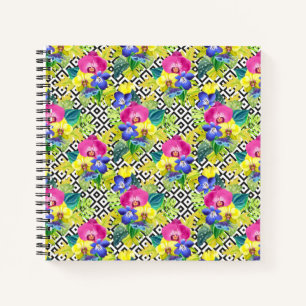 Orchid Begonia en Palm Leaves Notitieboek