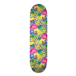 Orchid Begonia en Palm Leaves Persoonlijk Skateboard