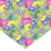 Orchid Begonia en Palm Leaves Tafelkleed (Gekanteld)