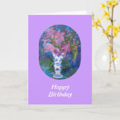 Orchid Birthday Kaart (Gele Bloem)