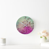 Orchid blauwgroen en paarse bloem ronde klok (Huis)