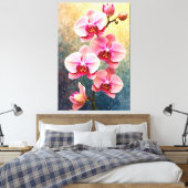 Orchid Bloom Canvas Afdruk (Insitu (Slaapkamer))