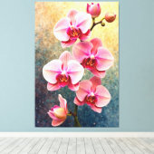 Orchid Bloom Canvas Afdruk (Insitu (Houten vloer))