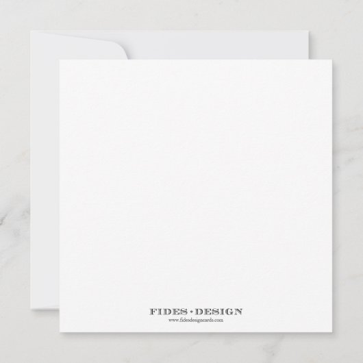 Orchid bloom violet moderne bruiloft met behoud va save the date (Achterkant)