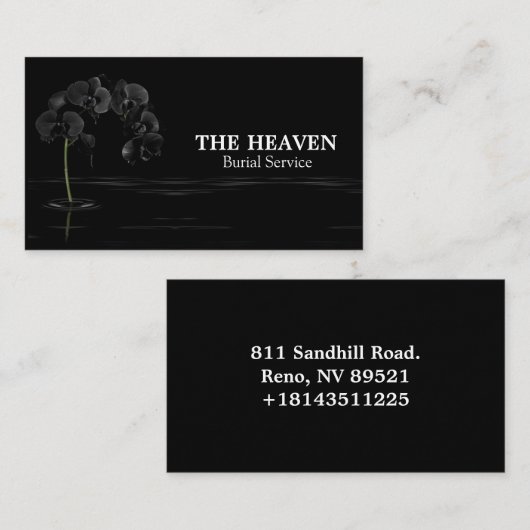 Orchid Bloom Visitekaartje (Voorkant / Achterkant)