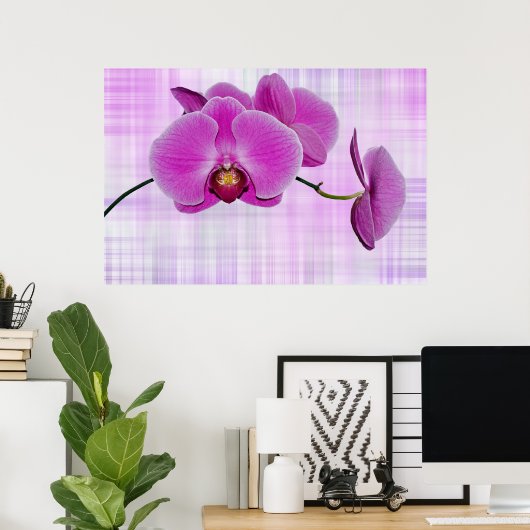 Orchid Blooms Poster (Thuiskantoor)