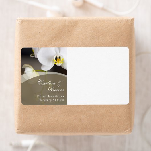 Orchid Blooms Shipping Etiket (Insitu)