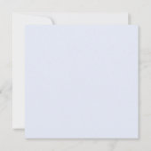 Orchid Blue Violet Floral Wedding Invitations Kaart (Achterkant)