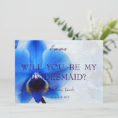 Orchid Blue zal je mijn uitnodiging zijn. (Staand voorkant)